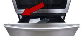 Simplified methods for locating Ssamsung model numbers on ovens